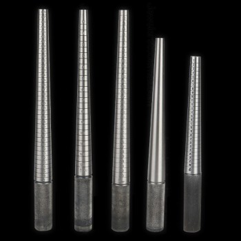 Stainless Steel Ring Size Mandrel Stick Ring Measuring Dressing Tools