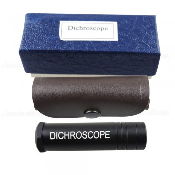 Handheld Calcite Dichroscope for Gemstone Testing with Metal Body