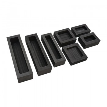 100g-500g Graphite Ingot Bar Mould Crucible for Melting Gold Casting Refining Silver Ingot